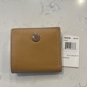 Coach Tan Key & Card Holder